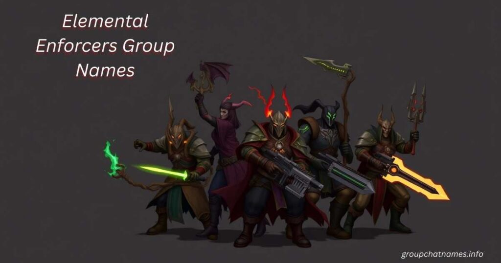Elemental Enforcers Group Names