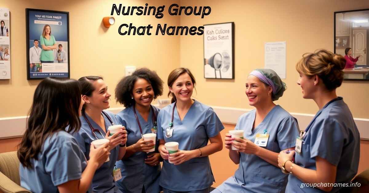 Nursing Group Chat Names
