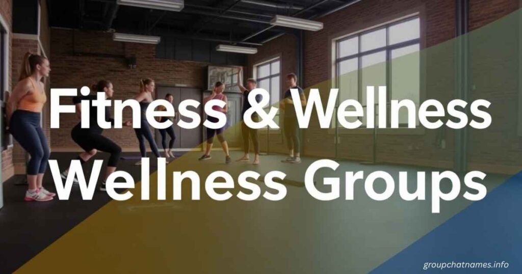 Fitness and Wellness Groups