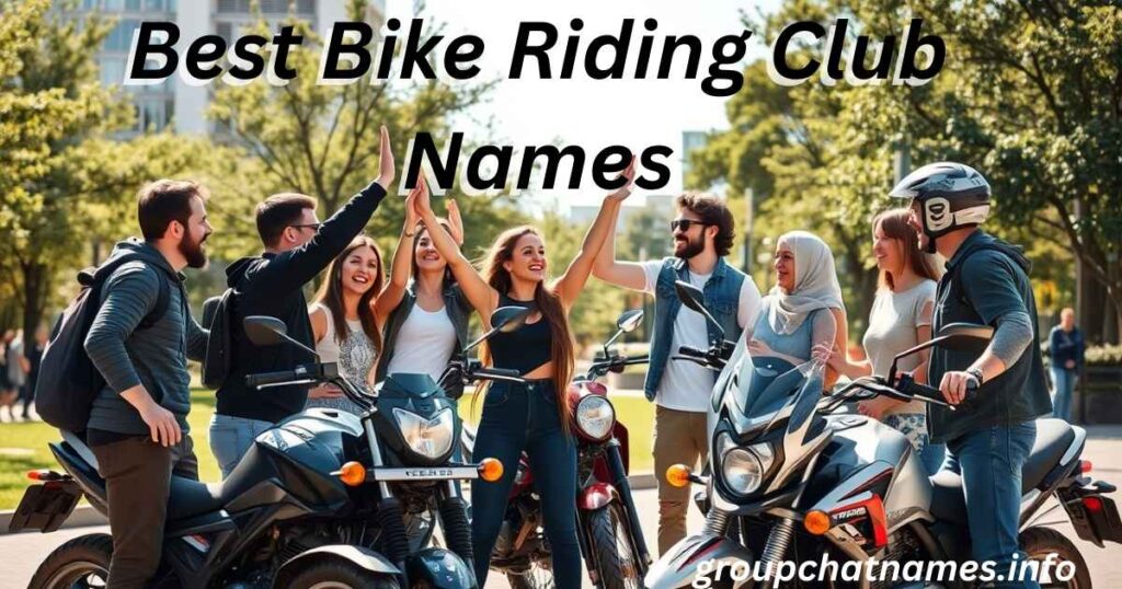 Best Bike Riding Club Names
