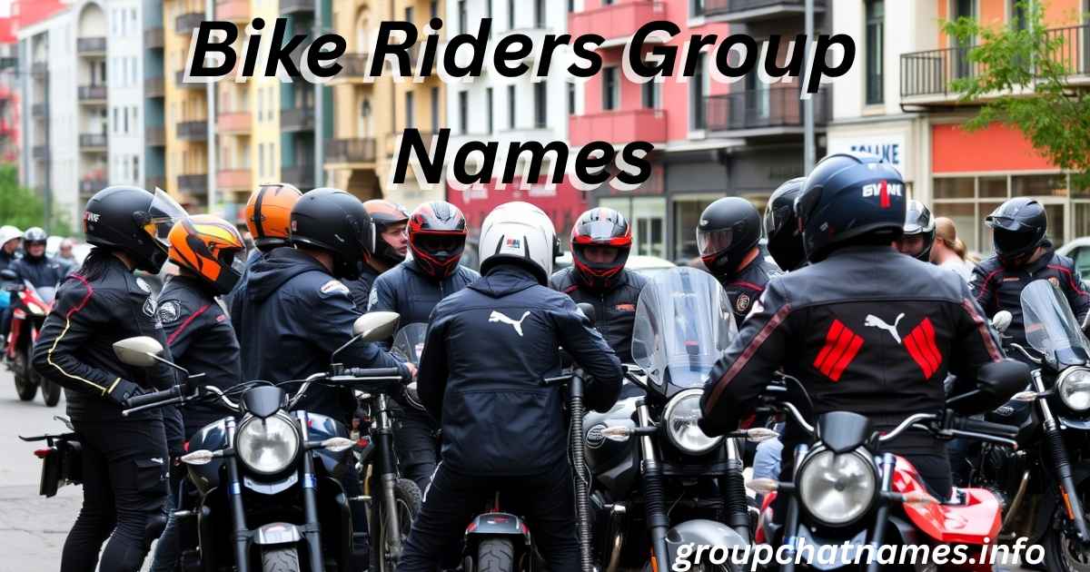 Bike Riders Group Names