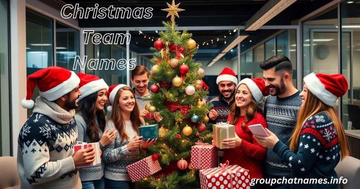 Christmas Team Names