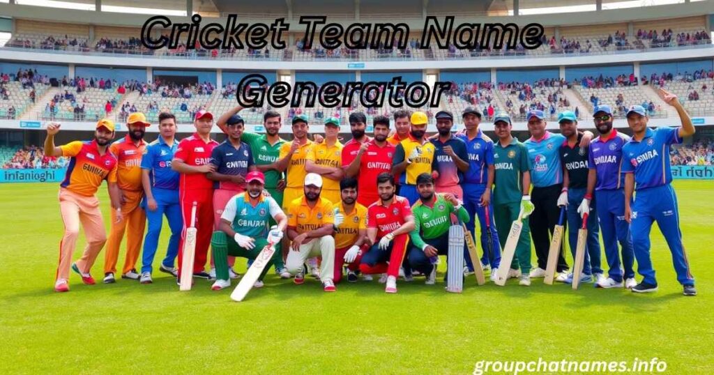 Cricket Team Name Generator