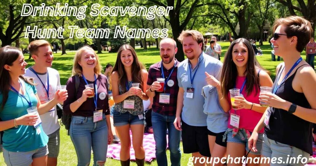 Drinking Scavenger Hunt Team Names