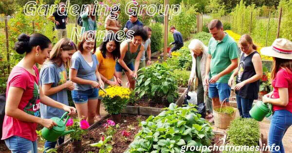 Gardening Group Names