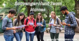 Scavenger Hunt Team Names