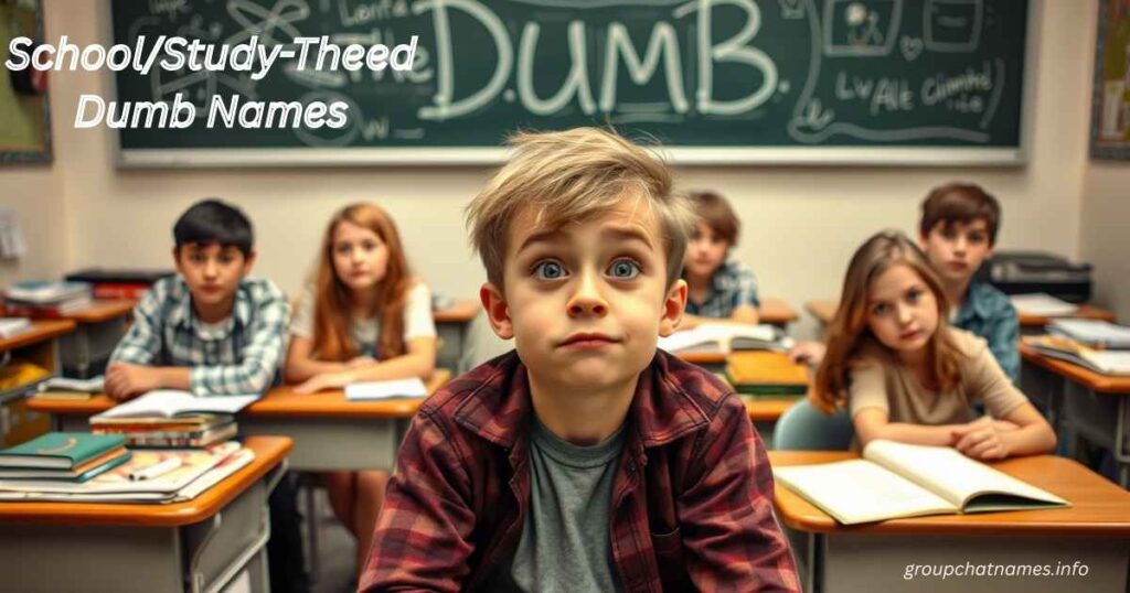 School/Study-Theed Dumb Names
