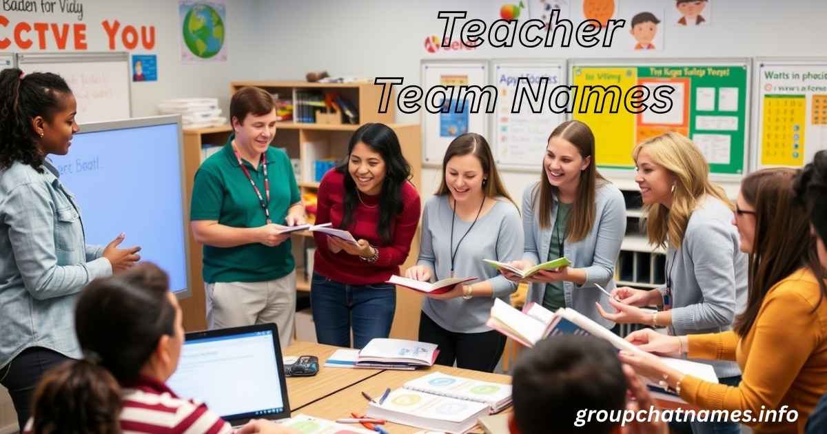 Teacher Team Names