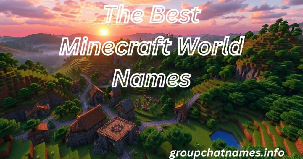 The Best Minecraft World Names