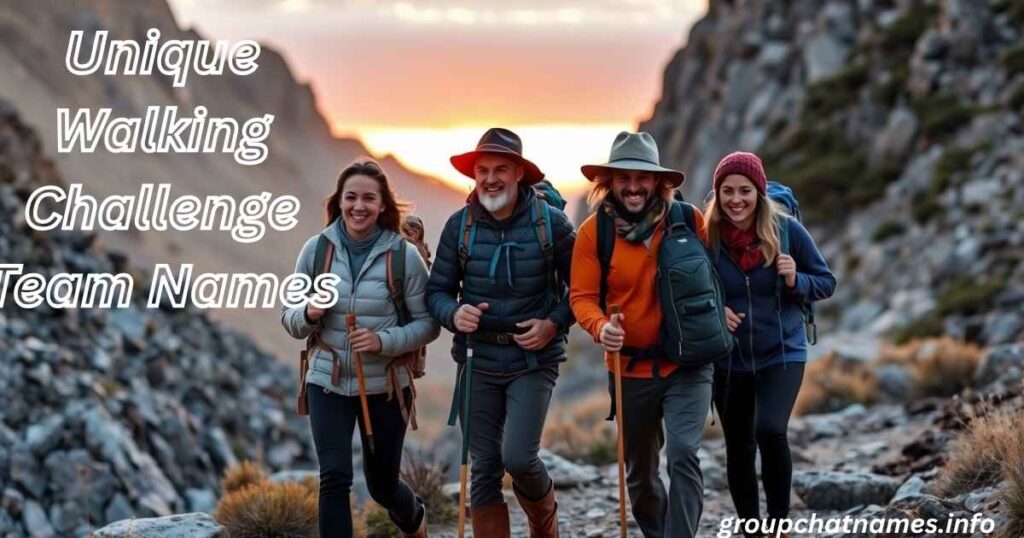 Unique Walking Challenge Team Names