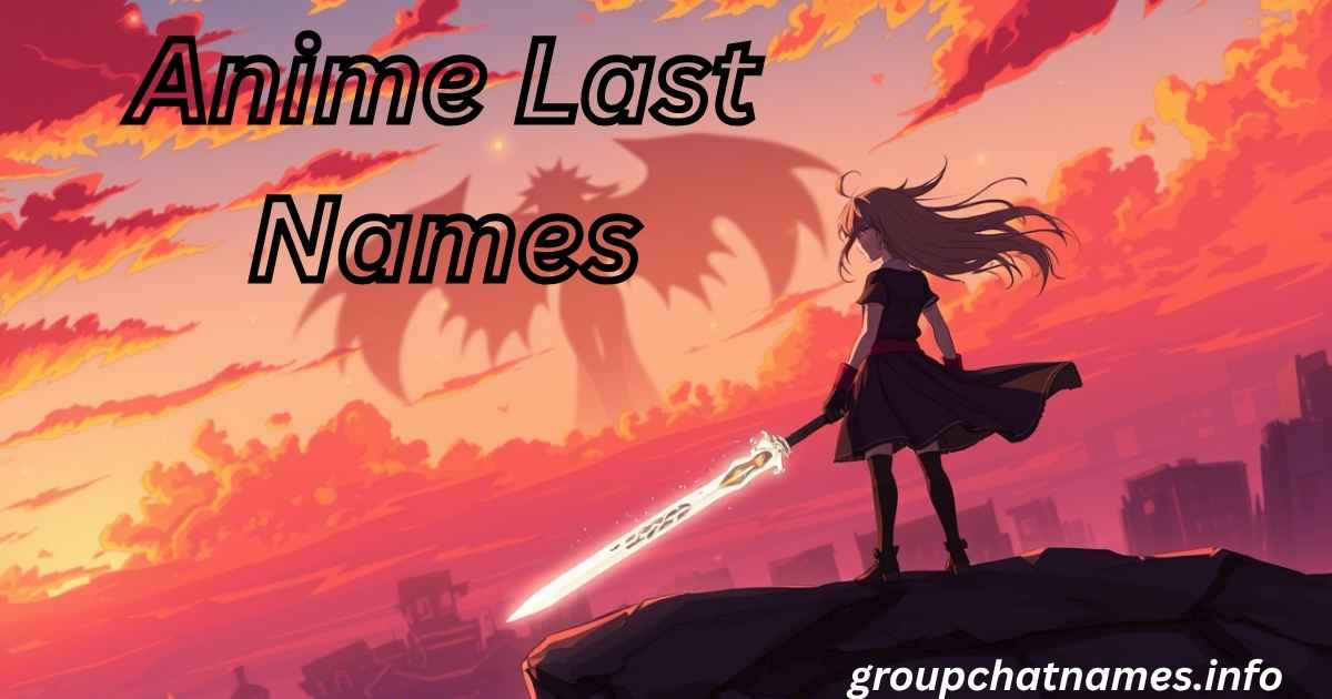 Anime Last Names