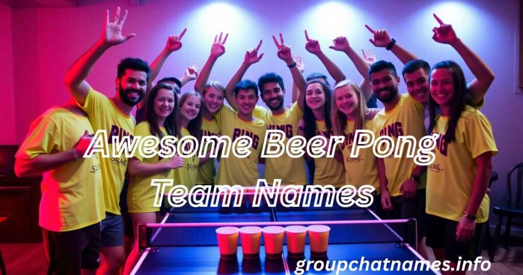Awesome Beer Pong Team Names