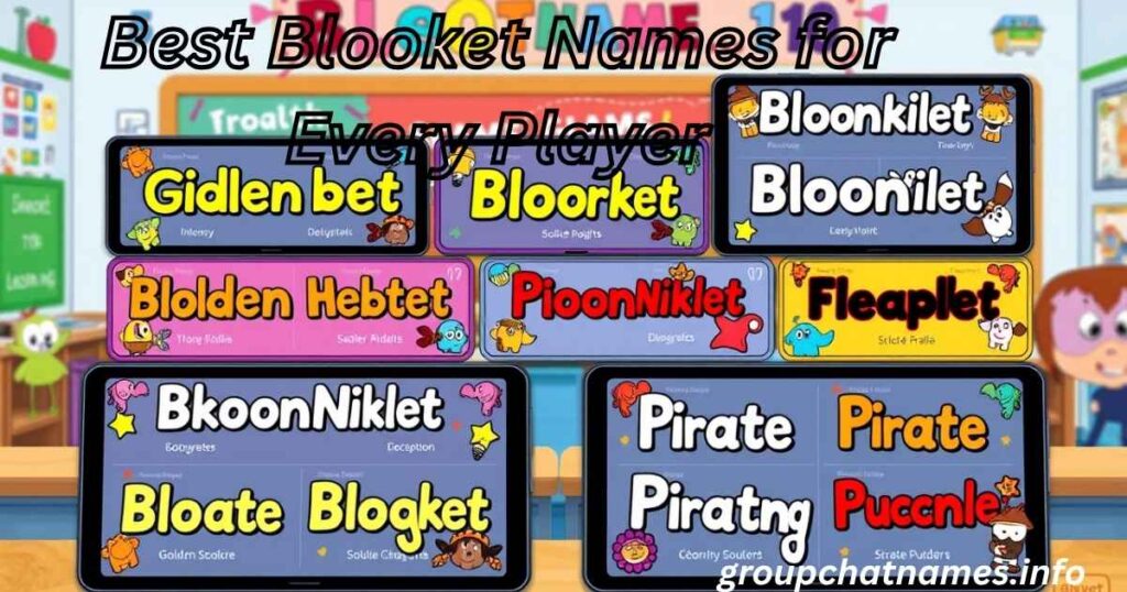 Best Blooket Names for Every Player