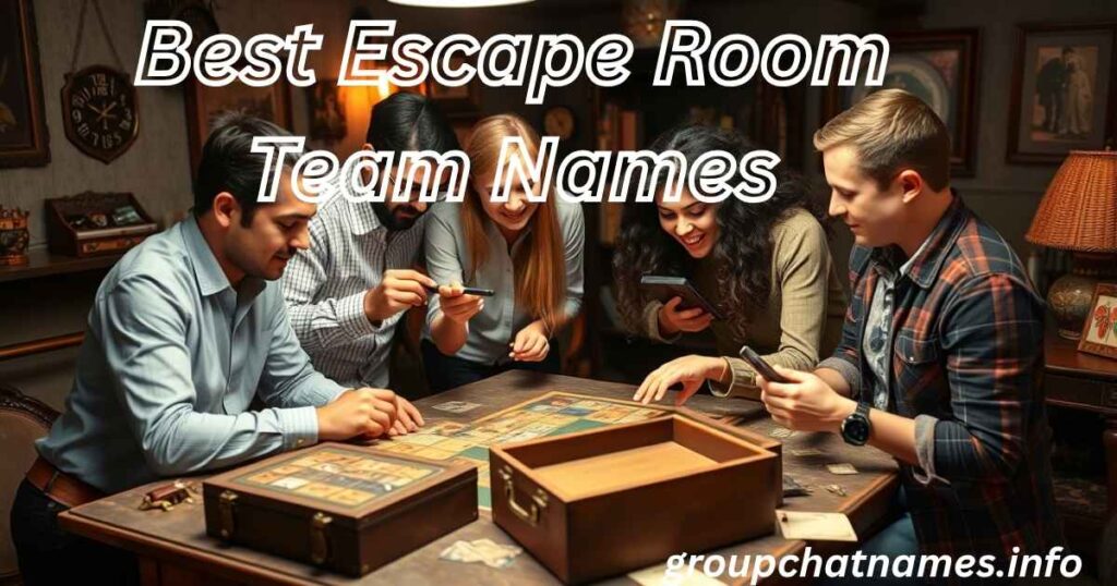 Best Escape Room Team Names