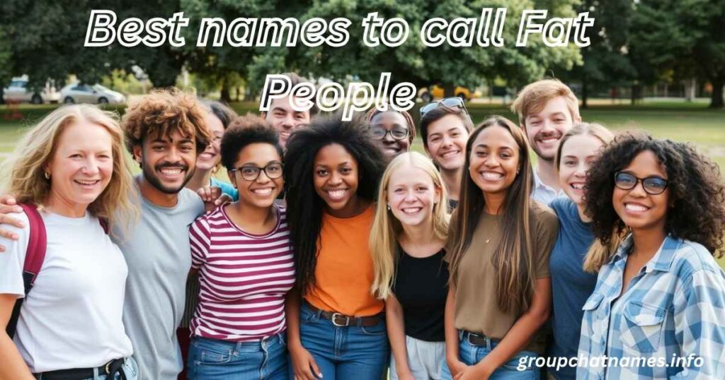 Best names to call Fat People