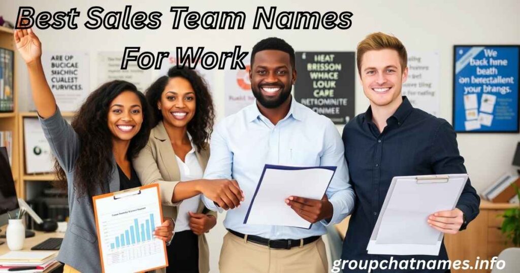 Best Sales Team Names For Work