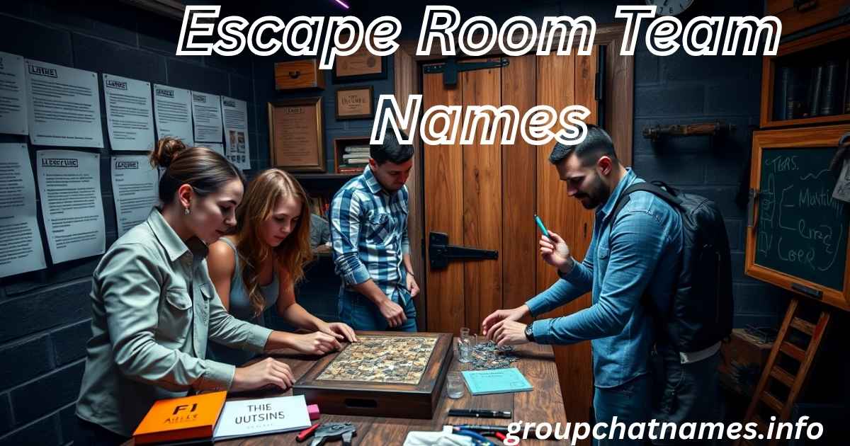 Escape Room Team Names