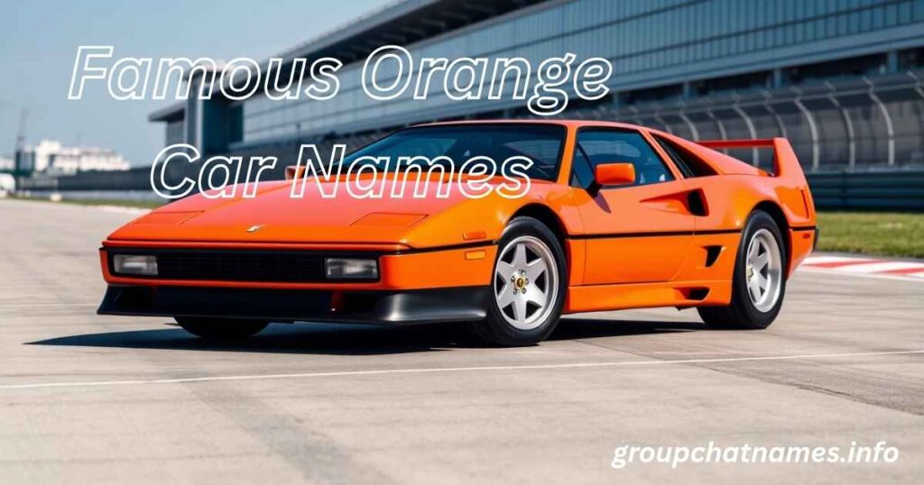 Famous Orange Car Names
