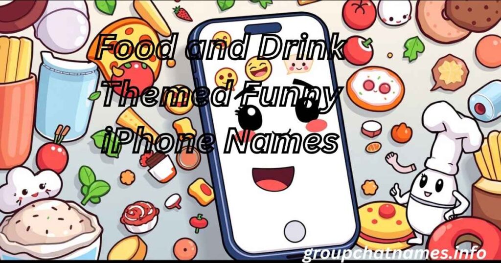 Food and Drink Themed Funny iPhone Names