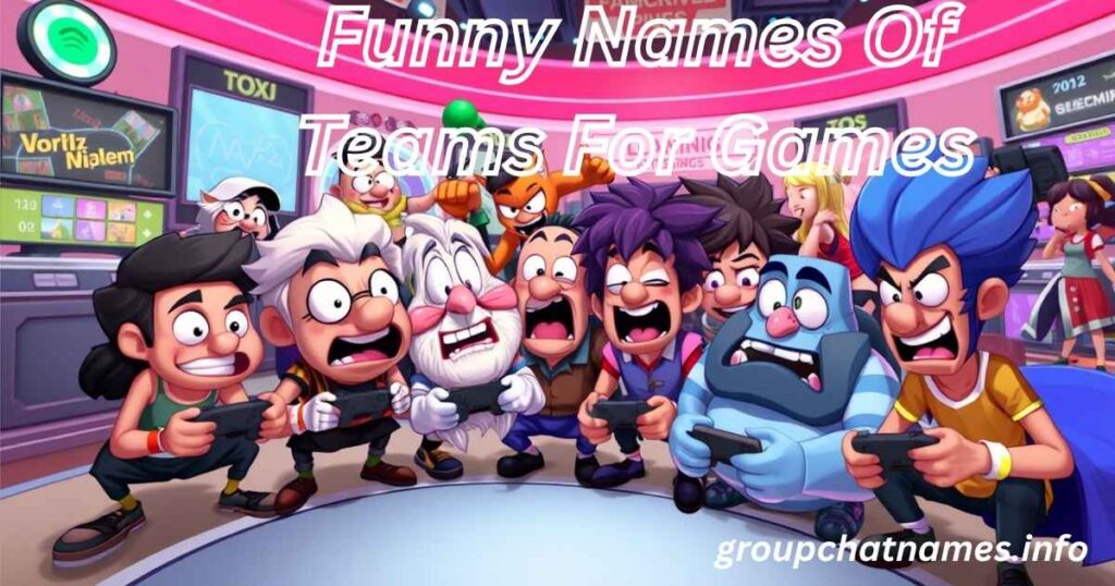 Funny Names Of Teams For Games
