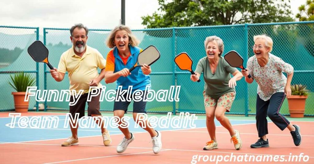 Funny Pickleball Team Names Reddit