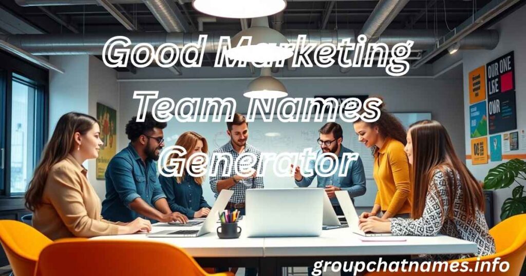 Good Marketing Team Names Generator