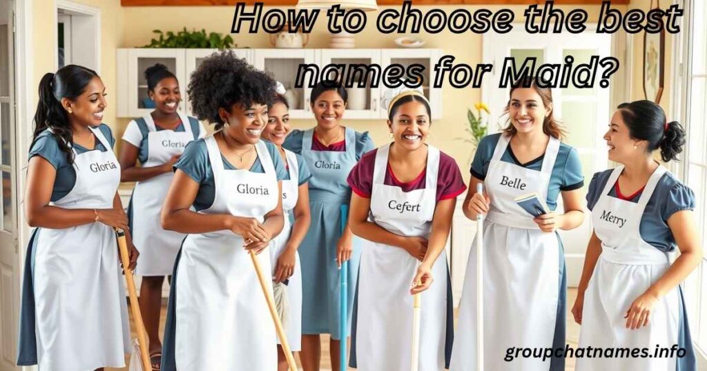 How to choose the best names for Maid?