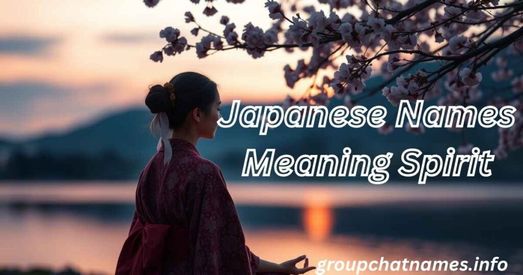 Japanese Names Meaning Spirit