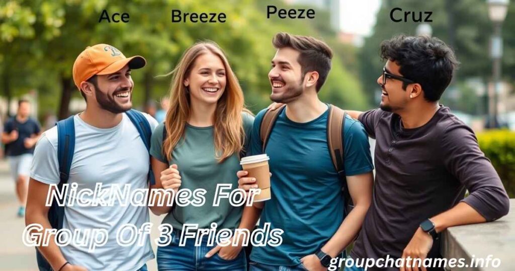 NickNames For Group Of 3 Friends