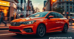 Orange Car Names