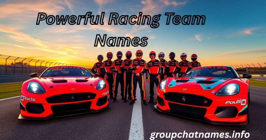 Powerful Racing Team Names