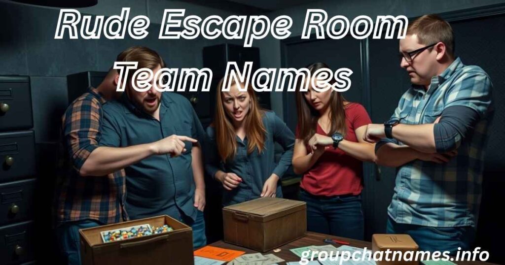Rude Escape Room Team Names