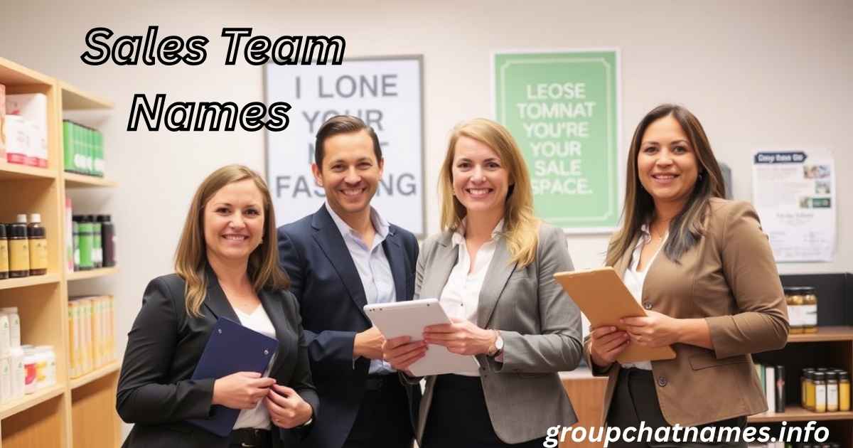 Sales Team Names