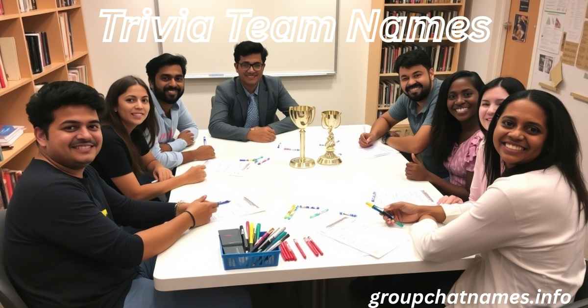 Trivia Team Names
