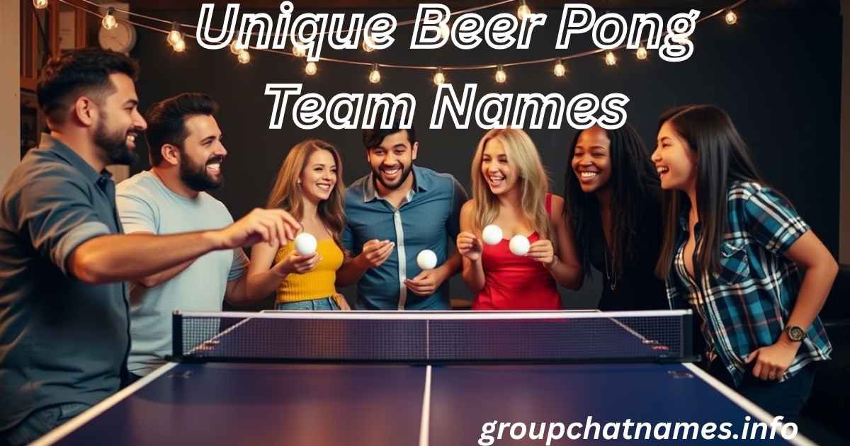 Unique Beer Pong Team Names