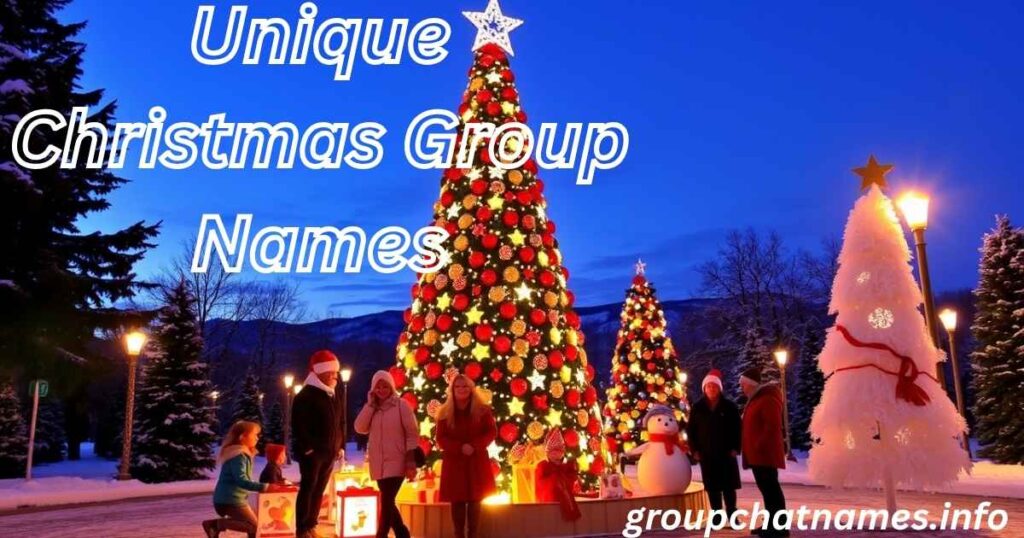 Unique Christmas Group Names