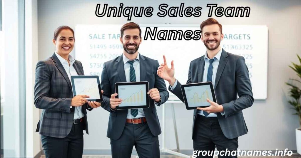 Unique Sales Team Names